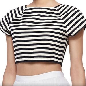 Alice And Olivia Stripped crop top